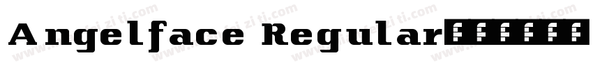 Angelface Regular字体转换